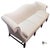 American Vintage Chippendale Style Mahogany Frame Camel Back Ivory Geometric Print Upholstered Sofa For Sale - Image 3 of 9