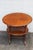 Early 1900s Solid Wood 2 Tiers Oval Side End Accent Table For Sale - Image 9 of 12