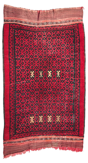 Tribal Algerian Rug, North African, 1950s