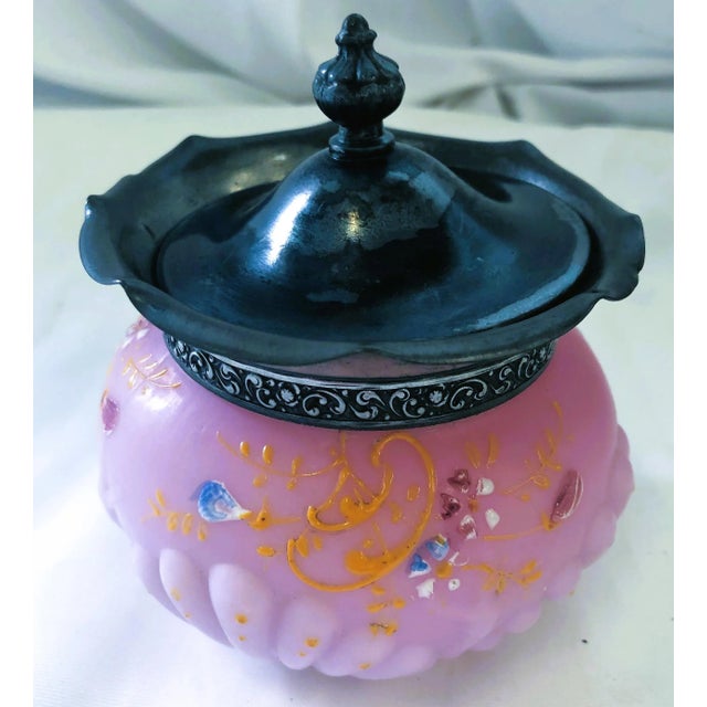 Victorian 18th Century Aesthetic Victorian Art Glass Cream and Sugar Set For Sale - Image 3 of 6