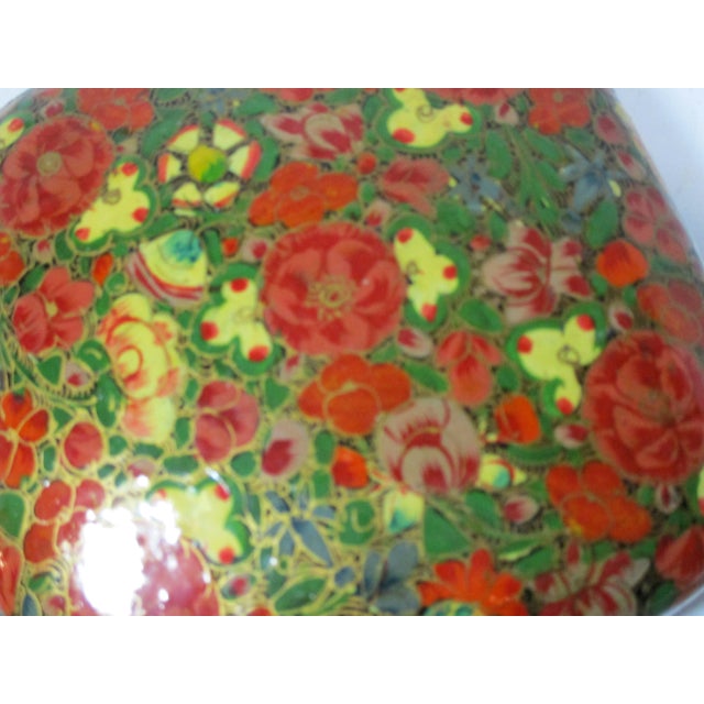 1970s Kashmir Papier Mache' Floral Box For Sale - Image 4 of 10