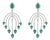 Natural Emerald 4.88cts & Diamond 1.59cts Earring in 14k Gold For Sale