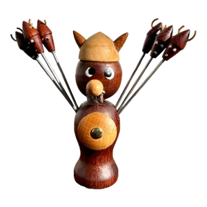 Viking Bar Caddy and 6 Hors d'Oeuvres /Cocktail Picks