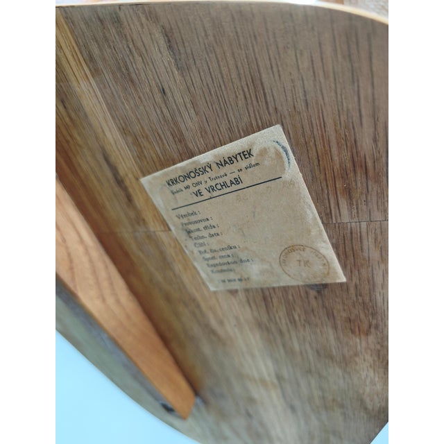 Mid-Century Modern Floor Lamp with Rattan Shade, Czechoslovakia, 1960s For Sale - Image 14 of 16