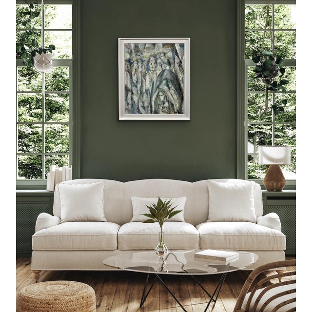 Meryl Watts, Enigma, Oil Painting, 1965, Framed For Sale - Image 15 of 18