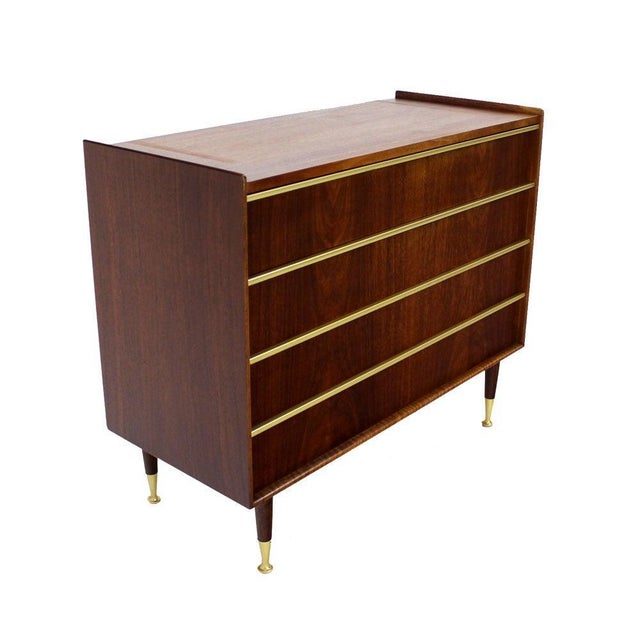 Mid century modern 2 part chest on chest dresser by Edmund Spence MINT!