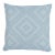 Schumacher Tortola Indoor & Outdoor 22" Pillow in Sky For Sale