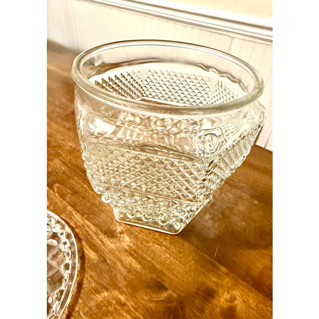 Anchor Hocking Mid 20th Century Wexford Cookie Jar For Sale - Image 4 of 12