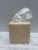 Vintage 1990s cream colored lucite boutique tissue box cover with textured hobnail design. Excellent neutral accent for...