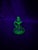 Mid-Century Modern Vintage Uranium Glass Cruet With Stopper For Sale - Image 3 of 10