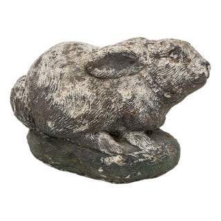 Composite Stone Rabbit or Bunny Garden Ornament, French 20th Century For Sale