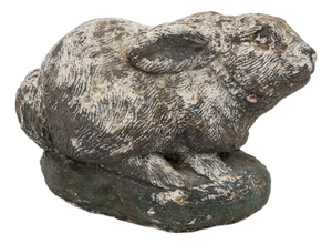 Composite Stone Rabbit or Bunny Garden Ornament, French 20th Century