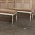 Wood Pair of Antique French Louis XVI Neoclassical Painted and Parcel Gilt Benches For Sale - Image 7 of 18