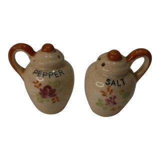 1940s Vintage Pal*Mar Jug Shaped Salt Pepper Shakers, Japan For Sale