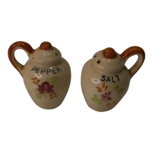 1940s Vintage Pal*Mar Jug Shaped Salt Pepper Shakers, Japan