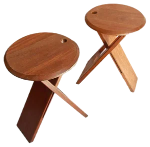 Vintage Wooden Bankotte Stool from Butzke, 1980s