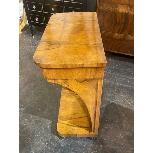 19th Century 19th C. German Biedermeier Walnut Table For Sale - Image 5 of 7