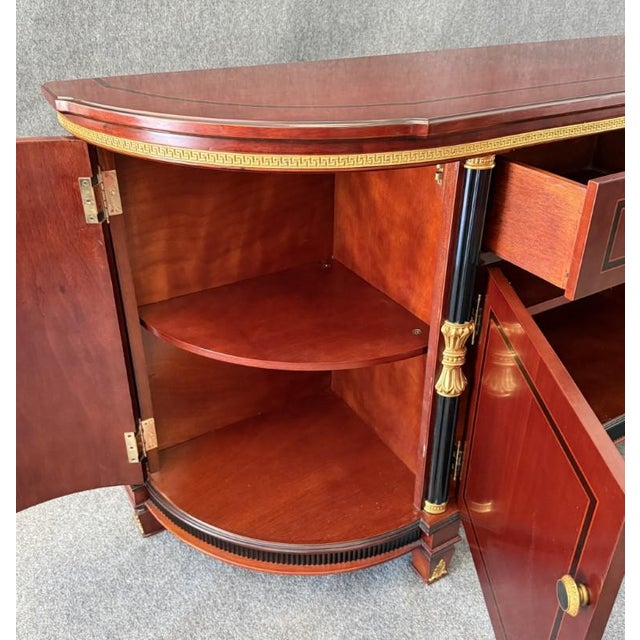 Astoria Grand Gigasso 83” Sideboard Buffet With Mirror For Sale - Image 12 of 18