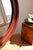 Vintage Round Mirror with Mahogany Wood-Effect Frame, 1970s For Sale - Image 4 of 7