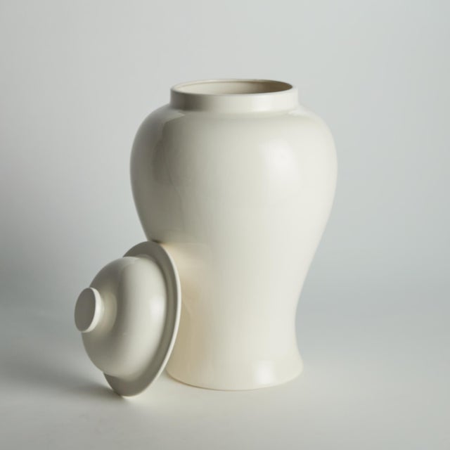 With a pureWhite high gloss glaze, this lidded ginger jar is steeped in tradition. A perfect complement to the blue...