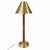 Ralph Lauren Ralph Lauren Brass & Brown Leather Campaign Lamps — Pair For Sale - Image 4 of 4