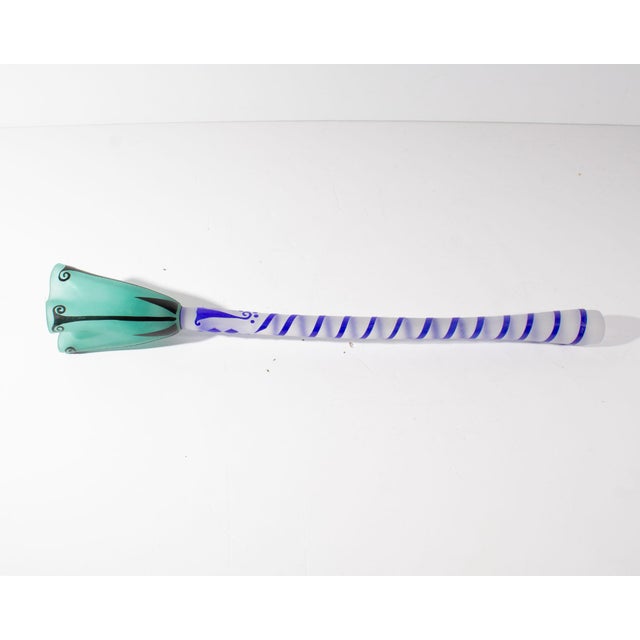 Postmodern 1997 Art Glass Flower Sculpture by Stephen Fellerman and Clair Raabe For Sale - Image 3 of 6