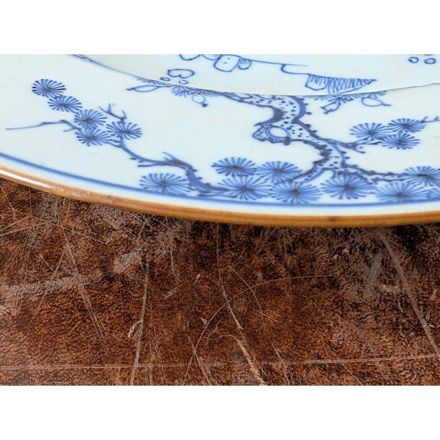 Chinese Export Armorial Blue and White Porcelain Charger, Kangxi, 1715 For Sale - Image 14 of 18