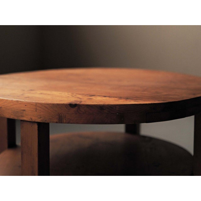 Wood Vintage Side Table in Pine, France, 1950 For Sale - Image 7 of 13