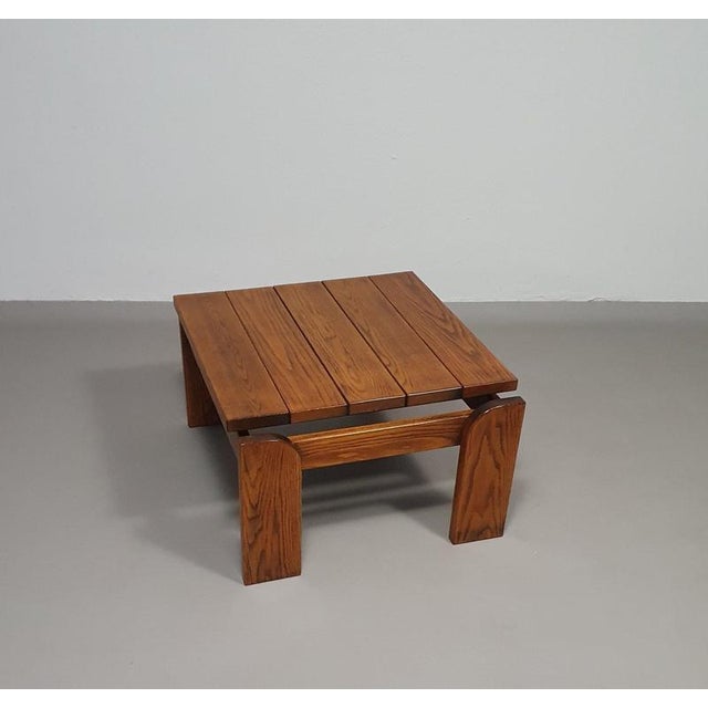 Oak Coffee Table, 1970s For Sale - Image 5 of 5
