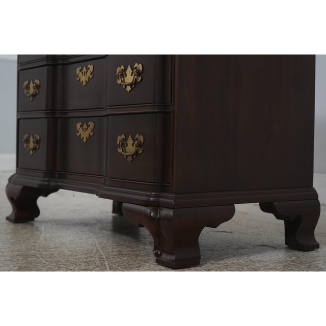 Wood Ethan Allen Cherry Block Front Bachelors Chest For Sale - Image 7 of 18