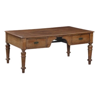 Antique Anglo-Indian Teakwood Partner’s Writing Table For Sale