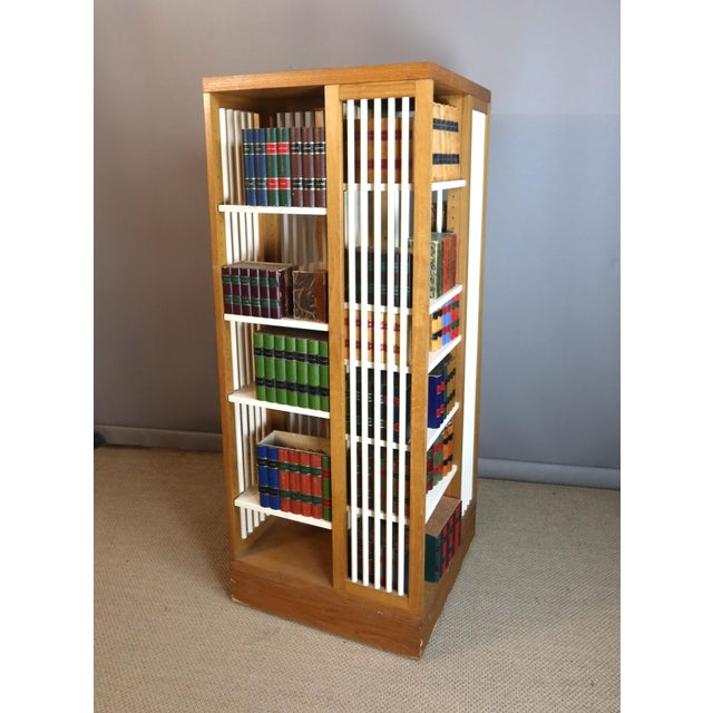 Large Rotating Bookcase, 1970s For Sale - Image 13 of 13