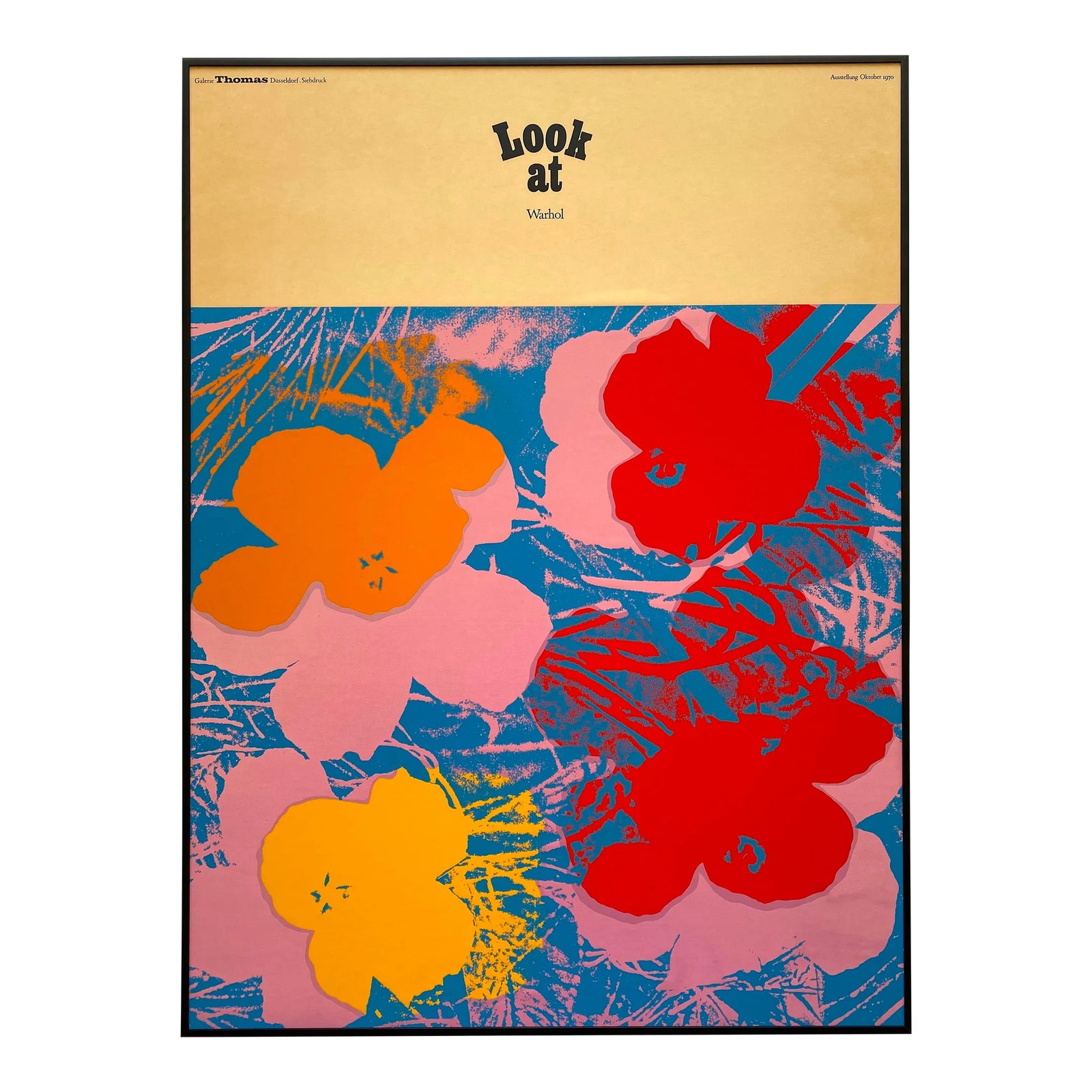 正規代理店 Andy Silkscreen Modernist Century Mid 1970 Vintage Warhol アート・デザイン・音楽
