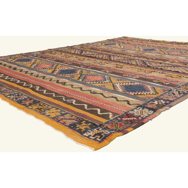 22112 Taznakht Glaoui Moroccan Rug, 06'10 x 09'08. The Sacred Mirror: A Taznakht Glaoui Moroccan Masterpiece of Enduring...