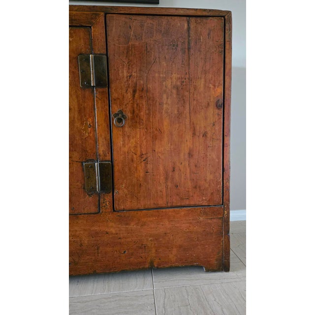 Chestnut Antique Chinese Cabinet For Sale - Image 8 of 8