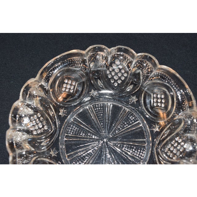 Eapg Fluted Rim Pressed Glass Bowl For Sale In Greensboro - Image 6 of 7