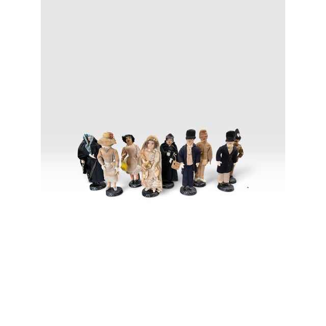 Vintage Venezuelan Handmade Folk Art Character Dolls, Set of 13 For Sale In West Palm - Image 6 of 9