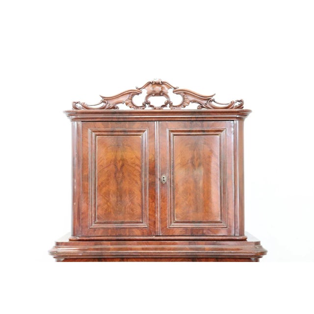 Antique Mahogany Tall Chest of Drawers, 1850s For Sale - Image 9 of 16