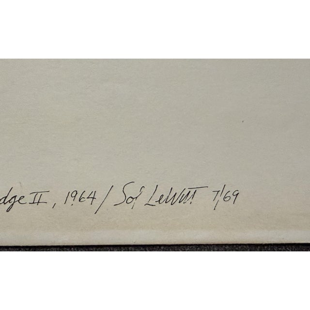 Sol Lewitt, Schematic Drawings for Muybridge II, 1970 Offset Lithograph Photographic Paper, Set of 3 For Sale - Image 4 of 7