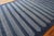 1930s Blue Stripe Antique Indian Cotton Dhurrie Rug 8'2'' X 40'2" Flatweave Carpet For Sale - Image 4 of 13