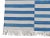 Mid-Century Modern Handmade Cotton Striped Rug, Sky Blue And White 8'x10' For Sale - Image 3 of 6