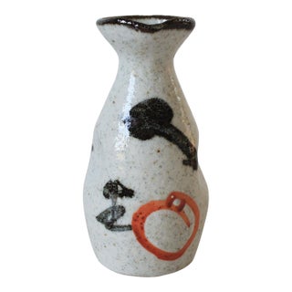Vintage Traditional Japanese Tokkuri Sake Decanter For Sale