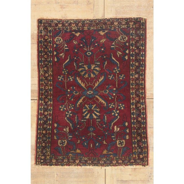 Antique Persian Lilihan Rug, 03'06 X 04'07 For Sale - Image 10 of 10