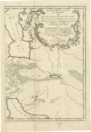 Antique Map of Ancient Persia and Assyria and Surroundings, 1760