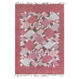 Doris Leslie Blau Vintage Swedish Flat Woven by Ingegerd Silow For Sale