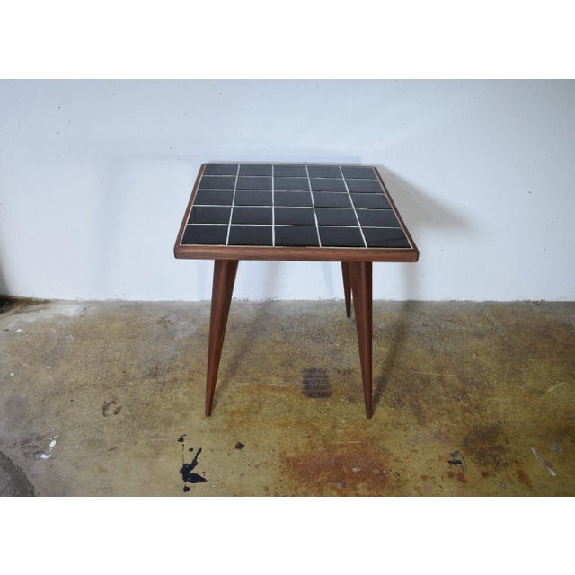 German Coffee Table in Ceramic Tiles, 1950s For Sale - Image 4 of 6