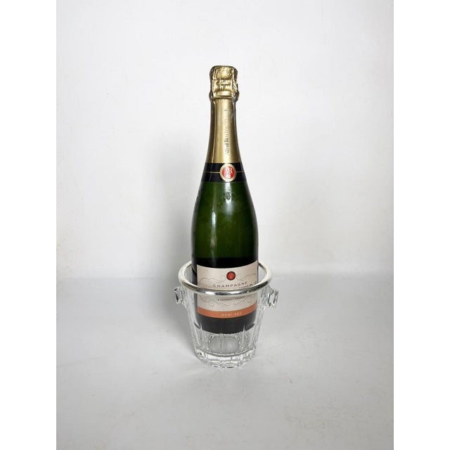 Glass and Silver Ice Bucket, France, 1970s For Sale - Image 3 of 9
