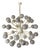 21st Century Nova Polished Brass Glossy Gray Murano Sputnik Chandelier by Fabio LTD For Sale
