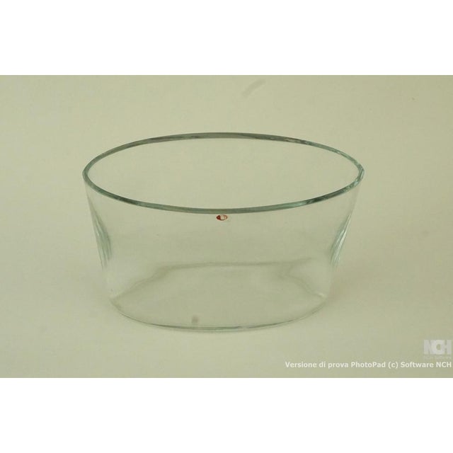 20th Century Scandinavian Modern Vase with an Ellipsoidal Section in Transparent Glass by Tapio Wirkkala, Finland, 1960s For Sale - Image 15 of 18