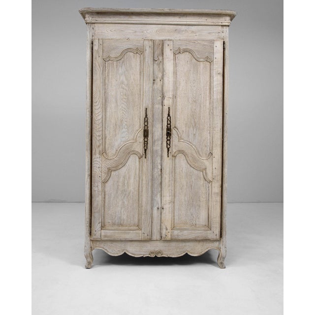 19th Century France Antique White Wood Storage Cabinets & Cupboards For Sale In Greensboro - Image 6 of 11